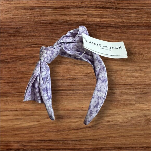 JANIE AND JACK Smock Shop Purple Floral Toddler Headband NEW NWT - Picture 1 of 6